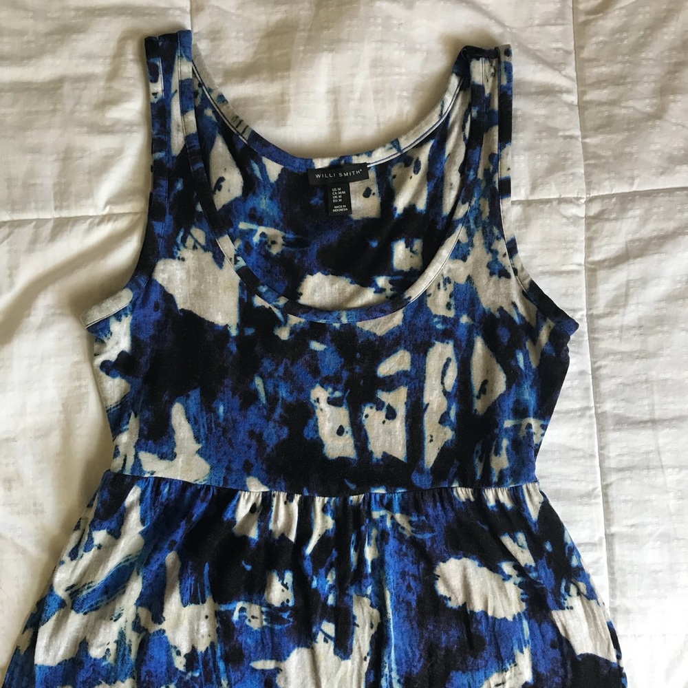 Willi Smith Sleeveless Patterned Dress